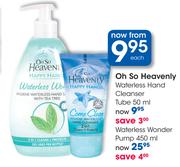 Oh So Heavenly Waterless Cleanser Wonder Pump-450ml