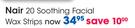 Nair 20 Soothing Facial Wax Strips