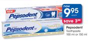 Pepsodent Toothpaste-100ml Or 150ml Each