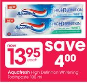 Aquafresh Illumanating  Mint White Toothpaste-100ml