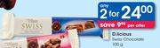 D.Licious Swiss Chocolate-2x100g