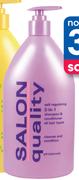 Salon Quality 2-In-1 Shampoo & Conditioner-750ml