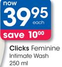 Clicks Feminine Intimate Wash-250Ml