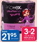 Kotex Ultra Thin Pads Duo Pack-Per Pack