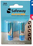 Safeway 2 Pack AAA Alkaline Batteries
