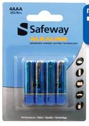 Safeway 4 Pack Alkaline Batteries AA-Per Pack