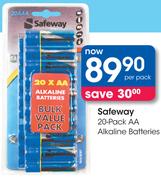 Safeway 20 Pack AA Alkaline Batteries-Per Pack