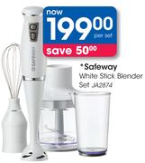 Safeway White Stick Blender Set JA2874-Per Set