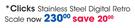 Clicks Stainless Steel Digital Retro Scale