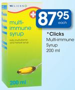 Clicks Multi-Immune Syrup-200ml