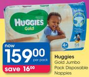 Huggies Gold Jumbo Pack Disposable Nappies-Per Pack