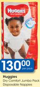 Huggies Dry Comfort Jumbo Pack Disposable Nappies-Per Pack