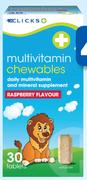 Clicks Raspberry Multivitamin 30 Chews-Per Pack