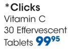 Clicks Vitamin C 30 Effervescent Tablets