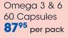 Natrodale Omega 3 & 6 60 Capsules-Per Pack
