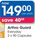 Arthro Guard Everyday Capsules-2 x 90's Per Pack