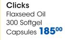Clicks Flaxseed Oil Softgel Capsules-300's Per Pack