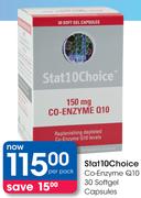 Stat 10 Choice Co-Enzyme Q10 Softgel Capsules-30's Per Pack 