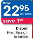 Disprin Extra Strength 16 Tablets-Per Pack