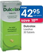 Dulcolax Laxative 30 Tablets-Per Pack