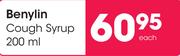 Benylin Cough Syrup-200ml