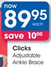 Clicks Adjustable Ankle Brace