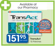 Trans Act10 Patches-Per Pack