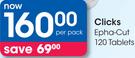 Clicks Epha-Cut 12 Tablets-Per Pack