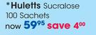 Huletts Sucralose 100 Sachets-Per Pack