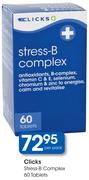 Clicks Stress-B Complex 60 Tablets-Per Pack