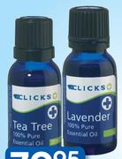 Clicks Lavender Or Tea Tree Essential Oil-50Ml
