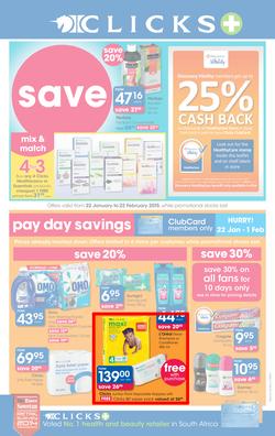 Clicks : Save (22 Jan - 22 Feb 2015), page 1