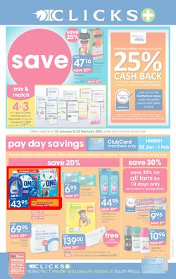 Clicks : Save (22 Jan - 22 Feb 2015), page 1