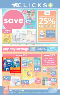 Clicks : Save (22 Jan - 22 Feb 2015), page 1