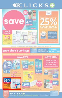 Clicks : Save (22 Jan - 22 Feb 2015), page 1