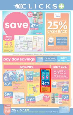Clicks : Save (22 Jan - 22 Feb 2015), page 1