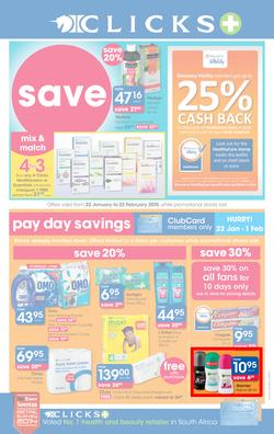 Clicks : Save (22 Jan - 22 Feb 2015), page 1