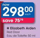 Elizabeth Arden Red Door Eau De Toilette-50ml Each