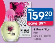 Rock Star Pink Eau De Toilette-100ml Each
