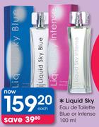 Liquid Sky Eau De Toilette Blue Or Intense-100ml Each