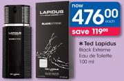 Ted Lapidus Black Extreme Eau De Toilette-100ml Each