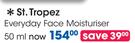 St Tropez Everyday Face Moisturiser-50ml Each
