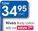 Nivea Body Lotion-400ml Each