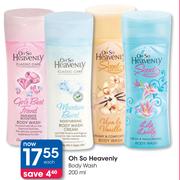 Oh So Heavenly Body Wash-200ml Each