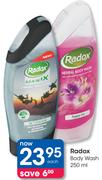 Radox Body Wash-250ml Each