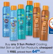 Sun Protect Cooling, Wet Skin Or Self Tan Products-Each