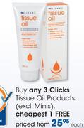 Clicks Tissue Oil Products(Excl. Minis)-Each