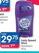 Lady Speed Stick Deodorant-45g