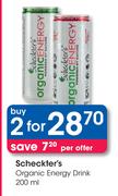 Scheckter's Organic Energy Drink-2x200ml