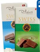 D.Licious Swiss Milk Choc Bar-70g